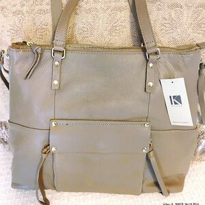 Kooba Soft Leather Women's Bag/Tote/Shoulder Bag. Taupe Color. New With …